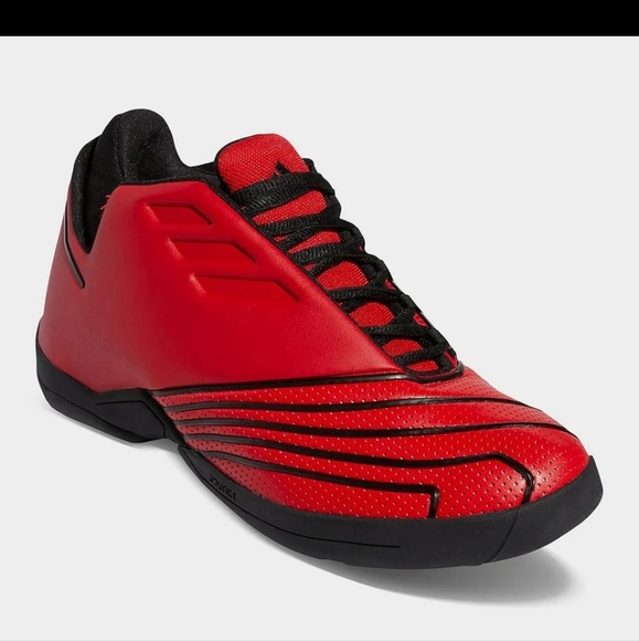 Sz 10 Adidas t-mac 2.0 restomod ( Brand New) Houston Rockets Red / Black - Picture 2 of 10